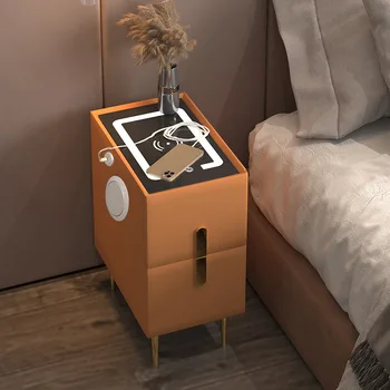 Miegamasis Smart Staliukas Mini Nightstands Belaidžio Rankena Įkrovimo 