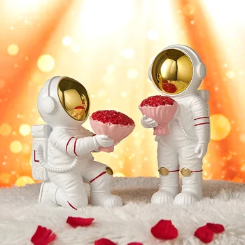 Modernaus Stiliaus Romantiška Astronautas Pasiūlymą Papuošalai Miniatiūriniai Dervos Apdailos Amatų Namų Dekoro Priedai Kambario Dekoro Dovana