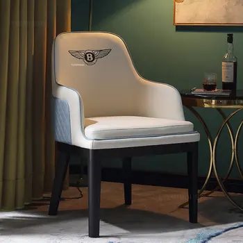 Moderni Valgomojo Kėdės Atlošas Minimalistinio Valgomojo Baldai Minkšta Pagalvėlė kambarį Kėdės, buitiniai Patogus Fotelis