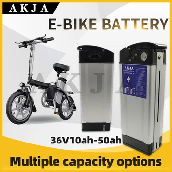 Nauja sidabro žuvys 36v elektros dviračių ličio baterija motoroleris baterijos 36v10ah20ah tinka 80-800W, universalus
