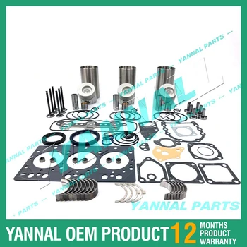 Naujas kapitalinis remontas Rebuild Kit Yanmar 3TNE78 3TNE78AC Variklio Komatsu 3D78AE-3B