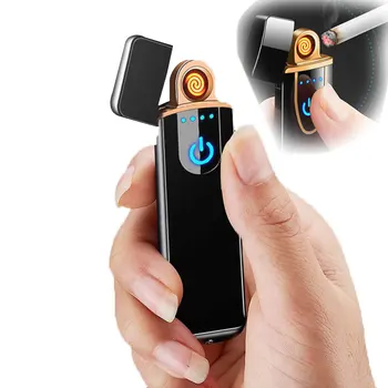 Naujas Nešiojamas USB Elektros Žiebtuvėliai Vėjo USB Įkraunamą Jutiklinį Vėjo Cigarečių Priedai, Elektros Lengvesni Rūkymas