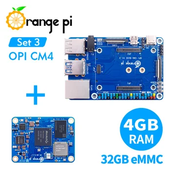 Oranžinė Pi CM4 4G32G+CM4 Bazės Valdyba, DDR4 RK3566 Orange Pi Apskaičiuoti 4 Modulis Wi-fi