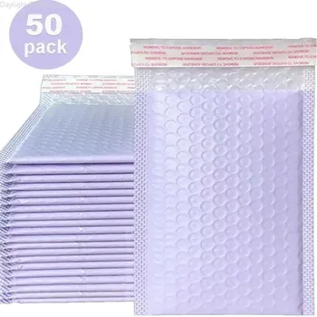 Pakuotėje 50 Burbulas Vokai violetinė Pakavimo Krepšiai, Savaime užsisandarinantys Paketas, Užpildytas Krovinio Pakuotės Anti-Apsaugos nuo Kritimo
