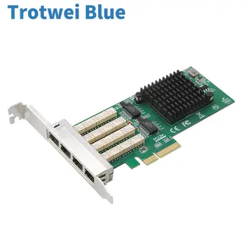 PCIe 4 port Gigabit Apeiti Power-off Apeiti Pass-through Tinklo plokštė I350 Serverio Tinklo plokštė