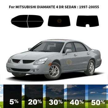Pjaustytuose nanoceramics automobilių UV Lango Atspalvis, Rinkinys, Automobilių Langų Plėvelės MITSUBISHI DIAMANTE 4 DR SEDANAS 1997-2005