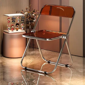 Plastikiniai Dizaino Kėdės, Virtuvės Minimalistinio Vakarienė Kambarys Šiaurės Lankstymo Valgomojo Kėdė Šiuolaikinės Sillas De Comedor Plastiko Papuošalai