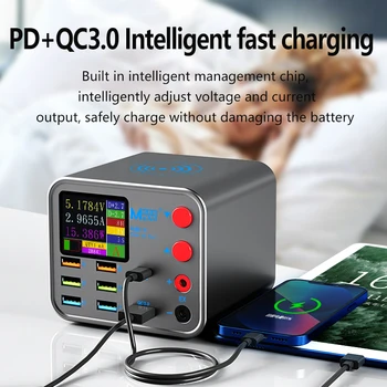 QC PD3.0 USB Įkroviklis Belaidžio Įkrovikliai Greitai Įkrauti 8 Uoste, Įkroviklis, Greitas Įkroviklis Įkrovimo Stotį IPhone 12 13 Xiaomi