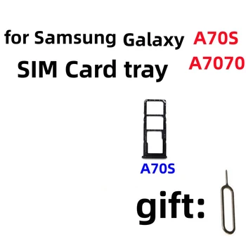 Samsung Galaxy A70S/A7070 SIM Kortelės Dėklas Sim Kortelės Laikiklį Lizdo adapteris ir Micro SD Kortele Plokštelės Laikiklį Su nemokamu Eject Pin