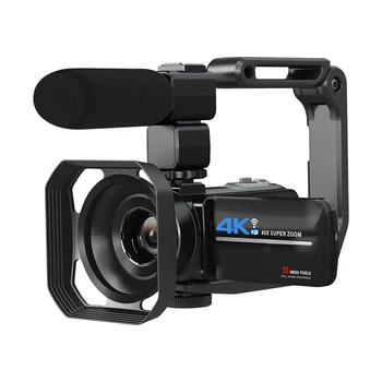 Skaitmeninė Vaizdo Kamera, 10X Optinis Zoom Fotoaparatas, Fotografija Auto Focus 30MP 4K WIFI Web Kamera Vlog Diktofonas 