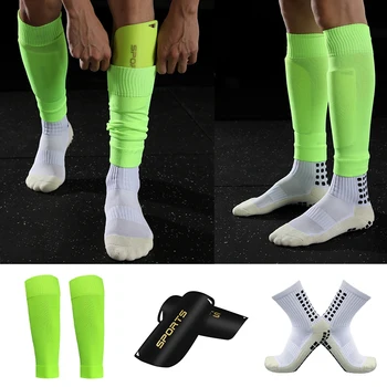 Suaugusiųjų Dydis 1 Aukšti Elastinga Futbolo Kojų Padengti Anti Slip Kojinės Shin Pagalvėlės Profesionalaus Sporto Apsaugos priemonės Tinkamos