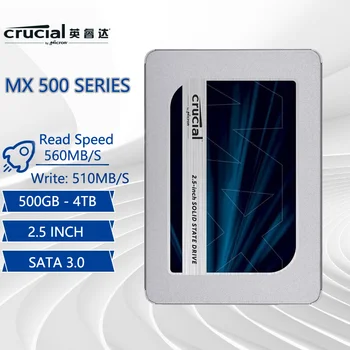 Svarbu MX500 250GB 500GB 1000GB 2000GB 4000GB 3D NAND SATA3 2,5 Colių Vidaus VSD Vidinio Kietojo Disko