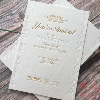 tekstūra medvilnės popieriaus Kūrybinio Verslo vestuves Kvietimą Pokylių Pakvietimo Post Print Custom nemokamai dizaino