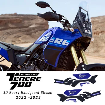 Tenere 700 Pasaulio Raid Reikmenys Yamaha Tenere 700 2022 2023 Motociklo Handguard Lipdukas 3D Epoksidinės Dervos Lipdukas