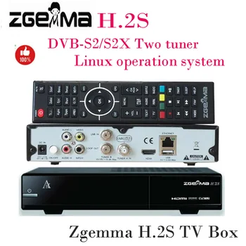 [Tikra] Super Pardavimas ZGEMMA H. 2S Linux HDTV Imtuvas MHEG-2/4 H. 264 Dviem DVB-S2 palydovinis Imtuvas įmontuotas Skaitmeninis Dekoderis Receptorių