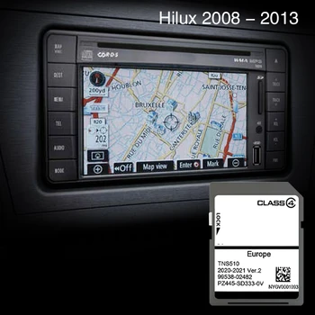 TNS510 V2 Naudoti Toyota Hilux Nuo 2008 m. Iki 2013 Stebėjimo Padengti Airija Lietuva Portugalija Žemėlapis SD Navigacijos Atminties Kortelę