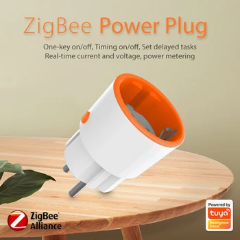 Tuya Zigbee3.0 Smart Kištukinis ES 16A 230W Nuotolinis Valdymas Lizdas Balso Kontrolės Plug Belaidžio Laiko Funkcija, Ventiliatorius, Stalo Lempos