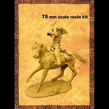 Unassambled 1/24 senovės kario su žirgu Dervos pav miniatiūriniai modelis rinkiniai Unpainted