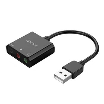 USB Išorinio Stereofoninio Garso Adapteris, skirtas Desktop PC Nešiojamas Plug ir Play