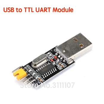 USB TTL UART Modulis CH340G CH340 USB Mikrovaldiklis Atsisiųsti Kabelis Teptuku Valdybos USB į Serial 3.3 V 5V Jungiklis