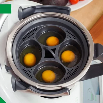 Už Thermomix TM5 TM6 4 1 Kiaušinis Garlaivis Krepšelis yra Maisto Klasės, PP 4 Kiaušinių Pelėsių Puodą Kiaušinį Katilas Viryklė, Virtuvės Aksesuaras