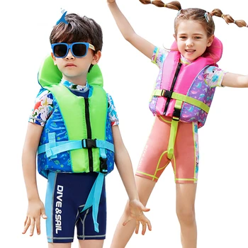 Vaikai Plaukti Liemenė Vaikams Saugos Gelbėjimosi Liemenė Kūdikio, Vaikiška Plaukimo Mokymo Baidarių Paplūdimys, Vandens Sportas Maudymosi Kostiumėliai
