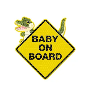 Vaiko Laive Decal Kūdikių Laive Kūdikių Saugos Ženklas Automobilių Lipdukai, Atspindinčiu Vaiko Automobilių Lipdukai Langą Bamperis Vandeniui Automobilį
