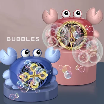 Vaikų Elektrinis Ventiliatorius Pučia Burbulą Krabų Animacinių filmų Burbulas Mašina Žaislai Automatiškai Burbulas