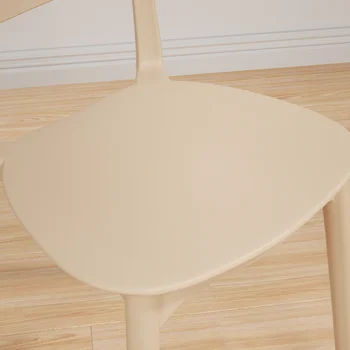 Vienas Gražus Valgomojo Kėdės Gyvenimo Balto Plastiko Šiaurės Valgomojo Kėdės Modernus Akcentas Eetkamerstoelen Virtuvės Baldai
