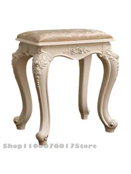 Šiaurės stiliaus kaustytomis geležies padažu išmatose makiažo kėdė apvalios taburetės mažas išmatų Europos stiliaus sėdynės manikiūro išmatose makiažo kėdė