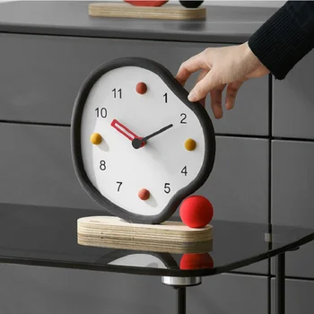 Šiuolaikinės Amerikos Minimalistinis Stalas Stalo Laikrodis Švytuoklinis Laikrodis Studentų Miegamasis Išjungti Kūrybos Naktiniai Laikrodis Stalo Laikrodis Namų Dekoro