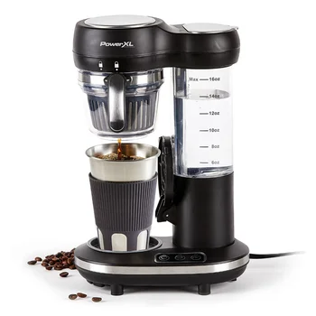 Šlifuoti ir Eiti Plus Kavos virimo aparatas, Mechaninė Vieno Tarnauti Kavos Aparatas su 16-Oz cafetera