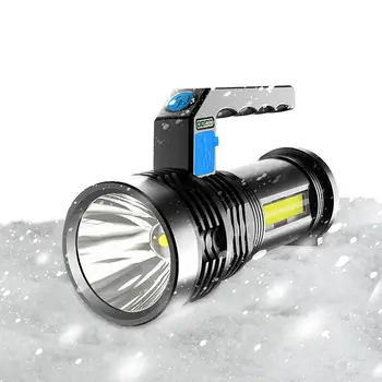 Žibintuvėlis USB Įkrauti LED Šviesos COB Pusėje Šviesos Lauko Nešiojamų Lempa 4 Ryškumo Lygius Vandeniui Įkrovimo Stotelės