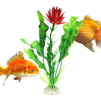 Žuvų Bakas Gėlės Dirbtinės Ryškus Gėlių Dekoras Modeliavimas Netikrą Hydroponic Augalai, Akvariumo Dekoracijos Žuvų Bakas Apželdinimas