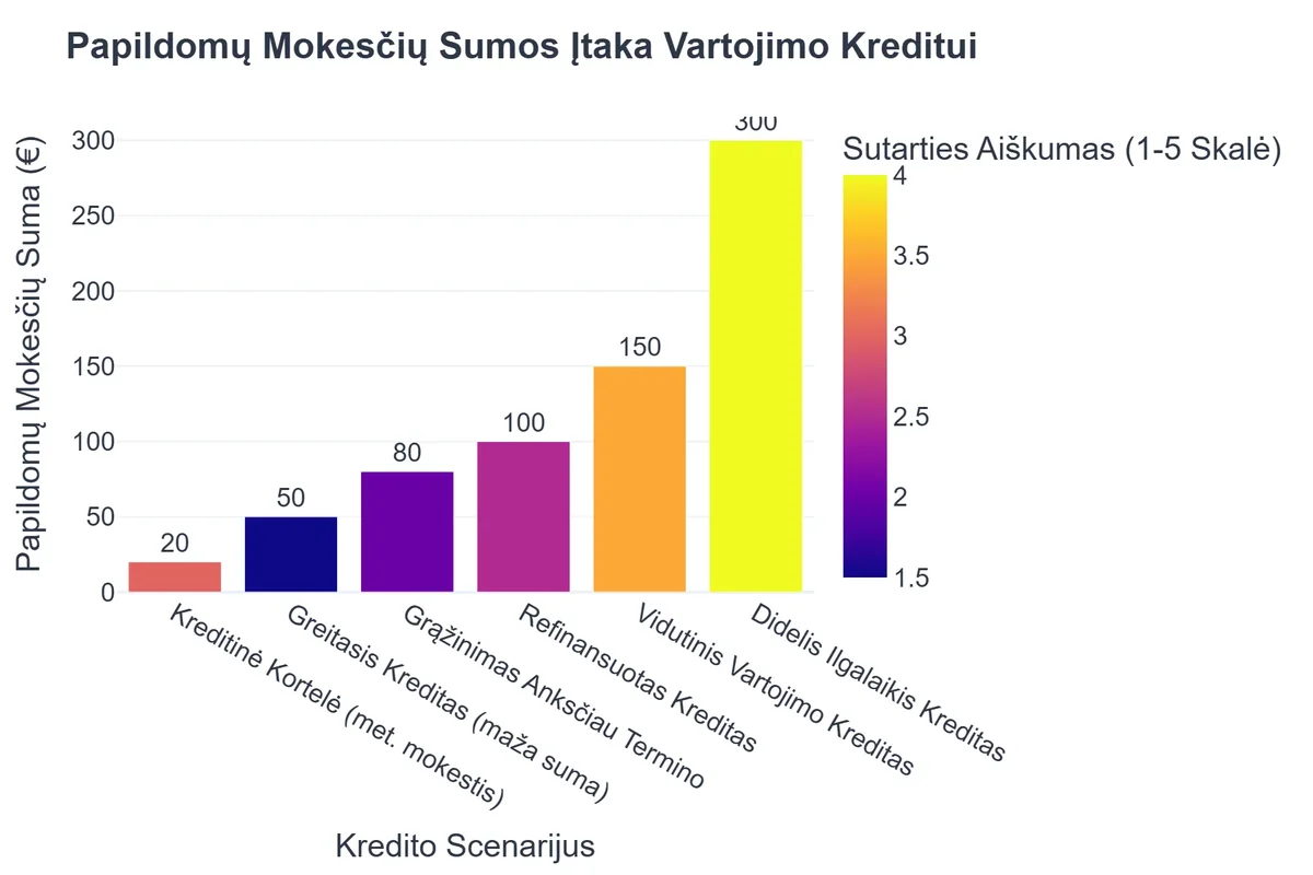 Papildomų Mokesčių Sumos Įtaka Vartojimo Kreditui