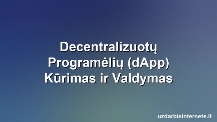 Susuktų skaitmeninių blokų, sudarančių saugią, decentralizuotą taikymo struktūrą.