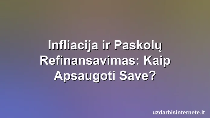 Sumažėjanti pinigų krūva šalia aukštyn kylančios infliacijos rodyklės.