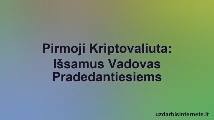 Didinamasis stiklas kruopščiai tiria žėrintį kriptovaliutos simbolį.
