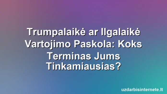 Greitas chronometras, pastatytas šalia ilgo, išsamų kalendoriaus, simbolizuojančio trumpas ir ilgos paskolos sąlygas.