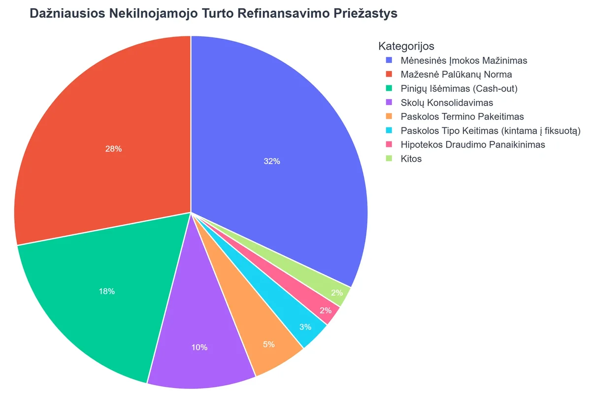 Dažniausios Nekilnojamojo Turto Refinansavimo Priežastys